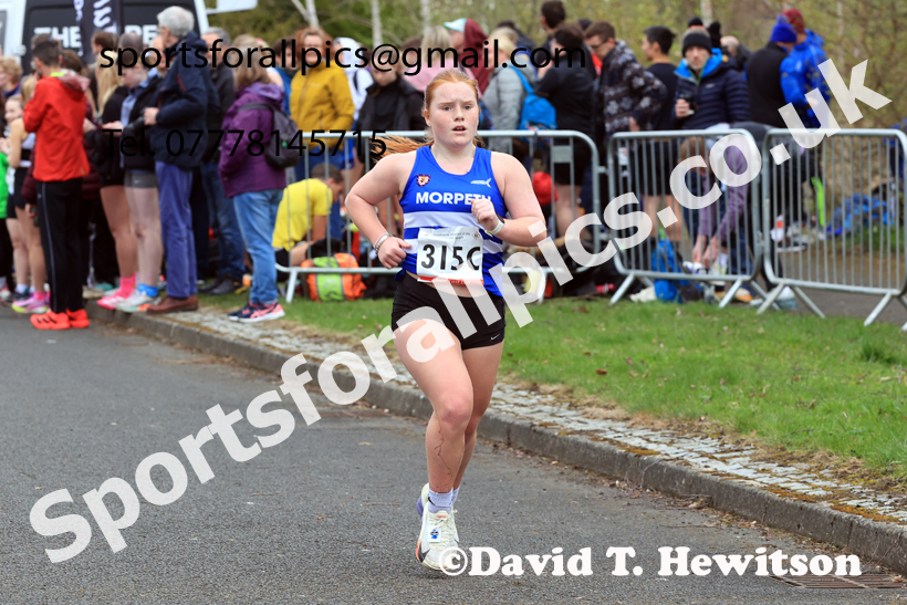 Senior Womens relay, 2026 Elswick Harriers Good Friday Road Relays and Young Athletes, Newburn,  Newcastle upon Tyne. Photo: David T. Hewitson/Sports for All Pics